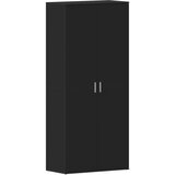 vidaXL ormarić za cipele Crni 80x39x180 cm Konstruirano drvo | shoptok.hr