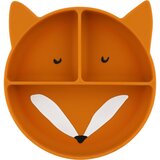 Trixie silikonski nedrseči deljeni krožnik mr. fox | shoptok.hr