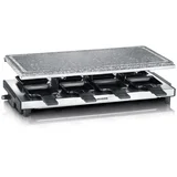 RG 2374 Raclette- Partygrill 8 Pfännchen, 1400 W Steinplatte
