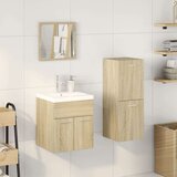  3-dijelni set kupaonskog namještaja boja hrasta sonome drveni | shoptok.hr
