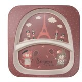 Canpol babies set za hranjenje 5 delova 9/227 - bonjour paris dark red ( 9/227_red ) | ePonuda.com