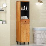 Maison Chic Kopalniška omarica - Kopalniški kabinet 38x33x160 cm trden akacijev les, (21795050) | Shoptok.si
