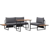  Vrtni set za objed 3 pcs Antracit Čelik | shoptok.hr