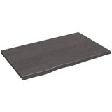 vidaXL Zidna polica tamnosiva 80x50x2 cm obrađena masivna hrastovina Cijene
