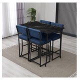 Hanah home Set barskih stolova i stolica, 110 x 70 x 92 cm, 5 dijelova, Teget | Eponuda.ba