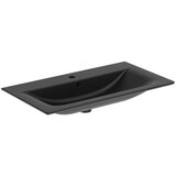 Ideal Standard Mat črn keramičen umivalnik 84x46 cm Silk Black – Cene