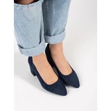 Sergio Leone Navy blue suede pumps by | ePonuda.com
