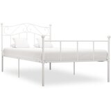  Posteljni okvir bel kovinski 90x200 cm | Shoptok.si