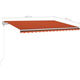  Automatska tenda sa senzorom LED 400x300 cm narančasto-smeđa | shoptok.hr