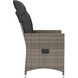  Vrtni naslonjač s jastucima sivi od poliratana | shoptok.hr
