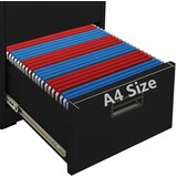 Ormarić za spise crni 46 x 62 x 72,5 cm čelični | shoptok.hr