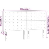  Uzglavlje plavo 200x5x118/128 cm tkanina | shoptok.hr