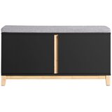 SoBuy predsoba klop za čevlje s sedežem v črni barvi v kmečkem slogu, (21123415) | Shoptok.si