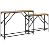  Konzolna stolica 2 pcs Umjetnički hrast 100 x 28 x 75 cm | Eponuda.com