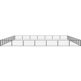  Ograda za pse s 32 panela crna 100 x 50 cm čelik obložen prahom | shoptok.hr