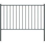  Ogradni panel Woerden sa stupovima čelik 1,7x0,75 m antracit boje | shoptok.hr