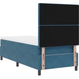  LED Box Spring Postelja Temno modra 90 x 190 cm blago, (5000126404) | Shoptok.si