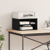 vidaXL Stalak za pisač Crna hrast 40x32x22,5 cm inženjerska drvo | shoptok.hr