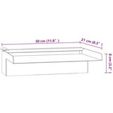 vidaXL Prelijevajući vodopad RGB LED od nehrđajućeg čelika 30 cm | shoptok.hr