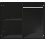  Garderobni ormarić crni 80 x 40 x 65 cm od konstruiranog drva | shoptok.hr
