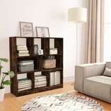  The Living Store Knjižna omara dimljeni hrast 97,5x29,5x100 cm inženirski les - Knjižna Omara, (21431539) Cene