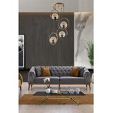 Opviq Ring 4 Lü Tepsili Bal Camlı Eskitme Sarkıt Copper Chandelier Cene
