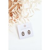 Glam Chic Oval Stud Earrings gold | Eponuda.ba