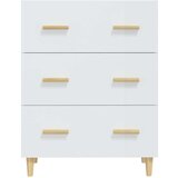  Komoda visok sijaj bela 70x34x90 cm konstruiran les, (20601062) | Shoptok.si