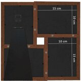 vidaXL Okvir za 4 fotografije (10 x 15 cm) tamnosmeđi MDF | shoptok.hr