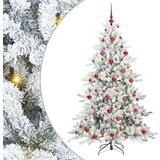 vidaXL Umetno Zložljivo Božično Drevo with LEDs z stojalom 180cm PVC | Shoptok.si