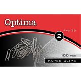 Optima Sponke za papir, 25 mm, 100 kosov Cene