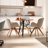 Bessagi Home jedilna miza elias, les akacije, kovina, Ø 90 cm | Shoptok.si