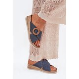 Inblu Wedge Sandals For Women With Decorative Buckle | ePonuda.com