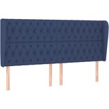 Maison Chic vzglavna omarica - nočna omarica - posteljna omarica z ušesi modro 203x23x118/128 cm blago, (21707950) Cene