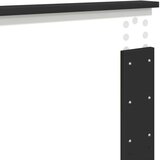  Konstrukcija postelje Črna 120 x 200 cm Konstruiran les, (5000103790) | Shoptok.si
