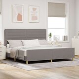  Postelja Taupe 200x200 cm Tkanina, (22052740) Cene