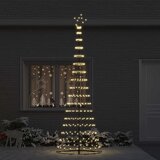 vidaXL LED božično drevesce Toplo bela 138.5 x 138.5 x 399 cm Kovina | Shoptok.si