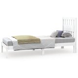 vidaXL Posteljni okvir bela trdna borovina 75x190 cm 2FT6, (20902955) | Shoptok.si
