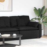  Modularni kauč s naslonom za ruke i jastucima crni 100 cm Cene