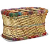 vidaXL Stolić za kavu od bambusa s chindi detaljima višebojni | shoptok.hr