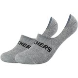 Skechers kratke nogavice 2PPK Mesh Ventilation Footies Socks Siva | Shoptok.si