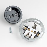  Kliklap-Retro jednopolni prekidač br. 1 i SCHUKO utičnica 230V sa antracitnim okvirom | Eponuda.com
