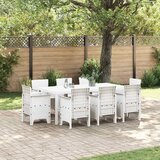  Vrtni set za objed 9 pcs Bijela Polipropilen | shoptok.hr
