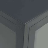 vidaXL komoda antracit 70 x 35 x 70 cm od čelika i stakla | shoptok.hr