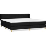  Box spring postelja z vzmetnico črn 200x200 cm blago, (20791753) | Shoptok.si