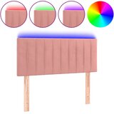  LED uzglavlje ružičasto 90x5x78/88 cm baršunasto | shoptok.hr