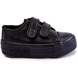 Big Star Children's Leather Sneakers With Velcro | Shoptok.si