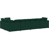  Modularna sofa s jastucima, baršunasta tamnozelena | shoptok.hr