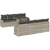  9-dijelni vrtni kauč set s jastučićima svjetlosive poli ratan dvosed vrtni kauč s jastučićima svjetlosive poli ratan | shoptok.hr