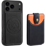 Chameleon Usnjen magnetni ovitek z žepkom (TPUL Chester + Pocky) za Apple iPhone 17 Pro Max, črn | Shoptok.si